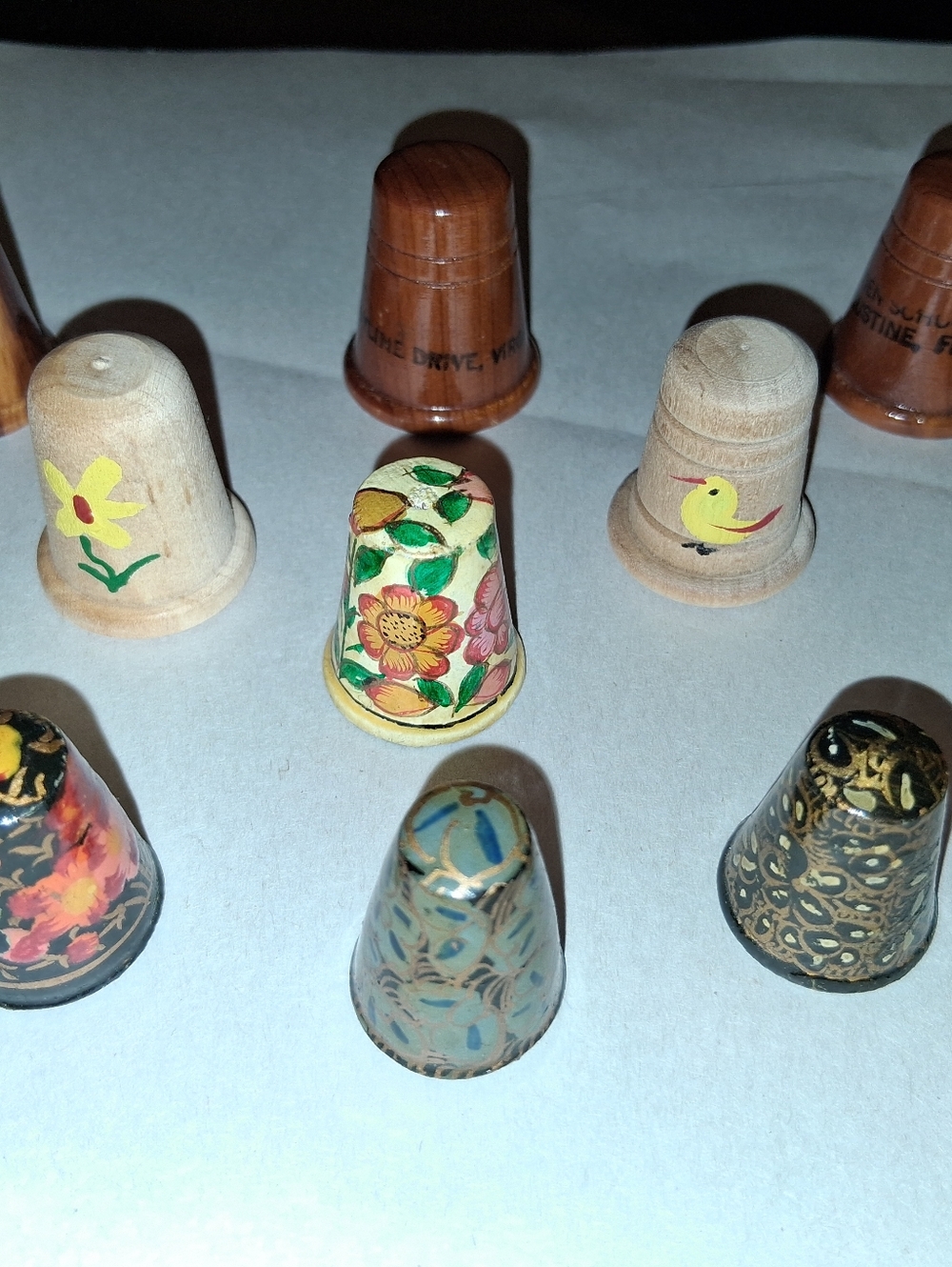 Vintage Wooden Thimble Bundle - Picture 15 of 15